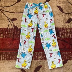 Sesame Street pajama pants sleepwear bottoms Size S